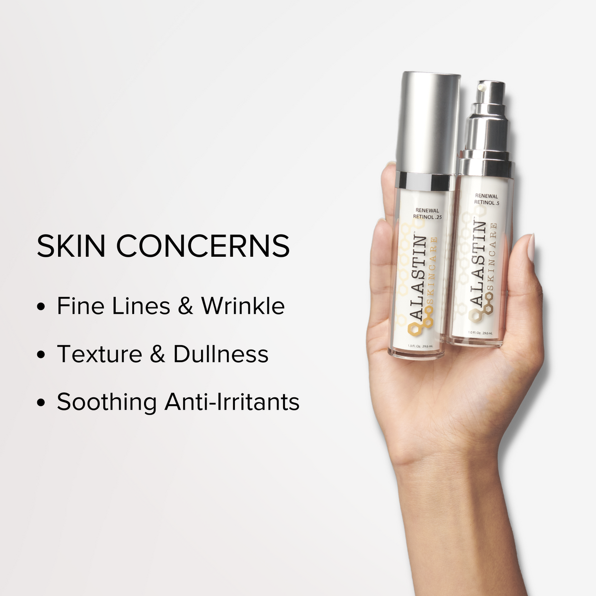 Skin Concerns: Fine lines & wrinkles, texture & dullness, soothing anti-irritants