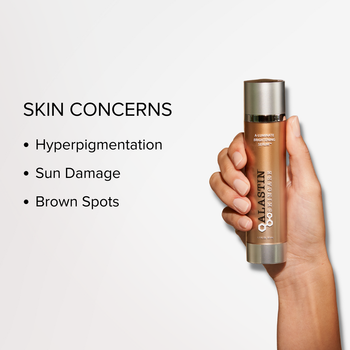 Skin Concerns: Hyperpigmentation, Sun Damage, Brown spots