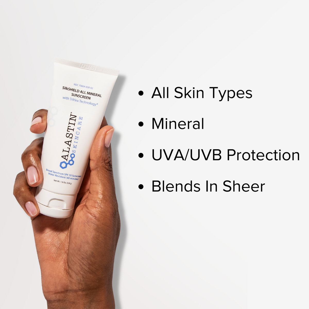 All Skin Types, Mineral, UVA/UVB Protection, Blends in Sheer