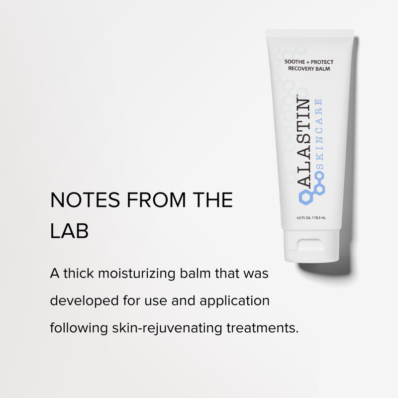 Notes from the Lab: A thick moisturizing balm that was developed for use and application following skin-rejuvenating treatments